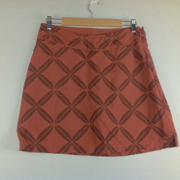 Kavu Pants - Kavu Skort Skirt Women 6 Athletic Orange Nylon